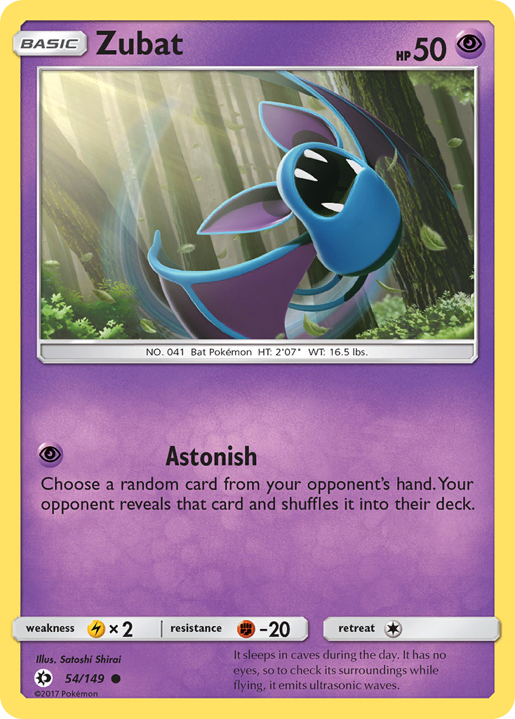 Zubat (54/149) [Sun & Moon: Base Set] | Exor Games Bridgewater