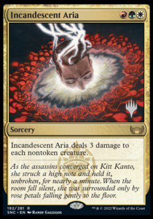 Incandescent Aria (Promo Pack) [Streets of New Capenna Promos] | Exor Games Bridgewater