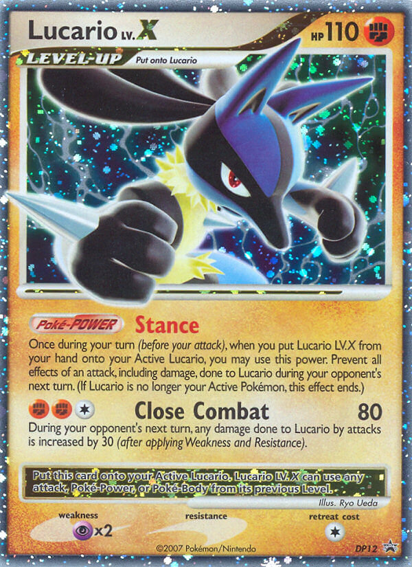 Lucario LV.X (DP12) [Diamond & Pearl: Black Star Promos] | Exor Games Bridgewater