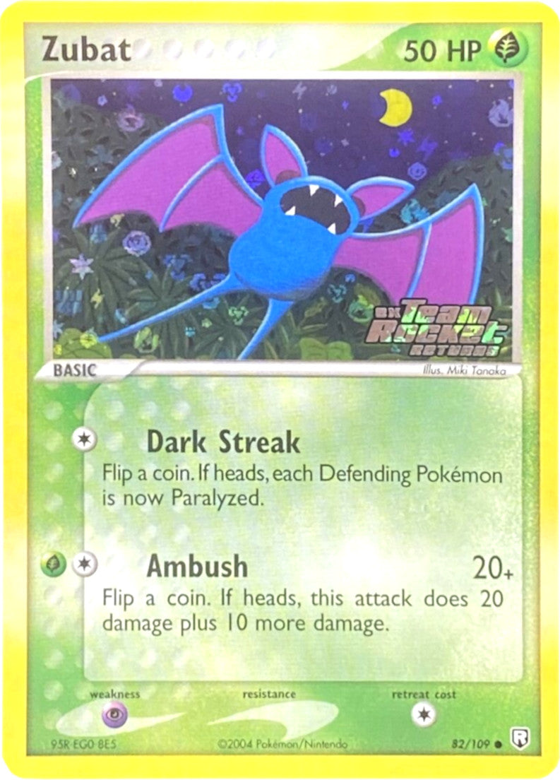 Zubat (82/109) (Stamped) [EX: Team Rocket Returns] | Exor Games Bridgewater