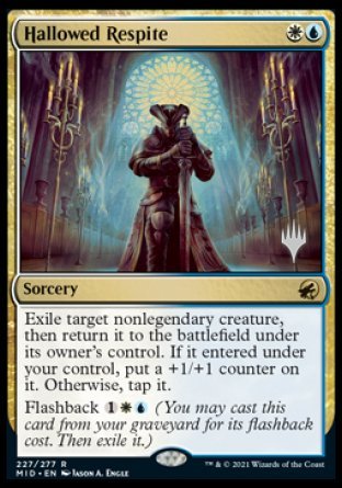 Hallowed Respite (Promo Pack) [Innistrad: Midnight Hunt Promos] | Exor Games Bridgewater