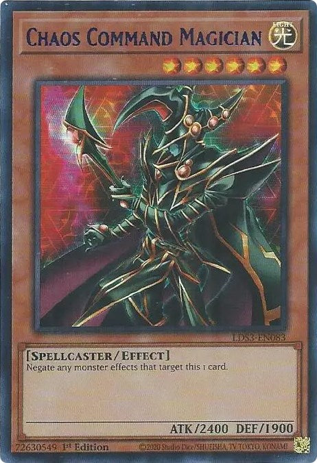 Chaos Command Magician (Blue) [LDS3-EN083] Ultra Rare | Exor Games Bridgewater
