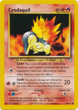 Cyndaquil (56/111) [Neo Genesis Unlimited] | Exor Games Bridgewater