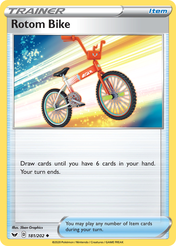 Rotom Bike (181/202) [Sword & Shield: Base Set] | Exor Games Bridgewater