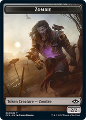 Snake // Zombie Double-sided Token [Commander Collection: Black Tokens] | Exor Games Bridgewater
