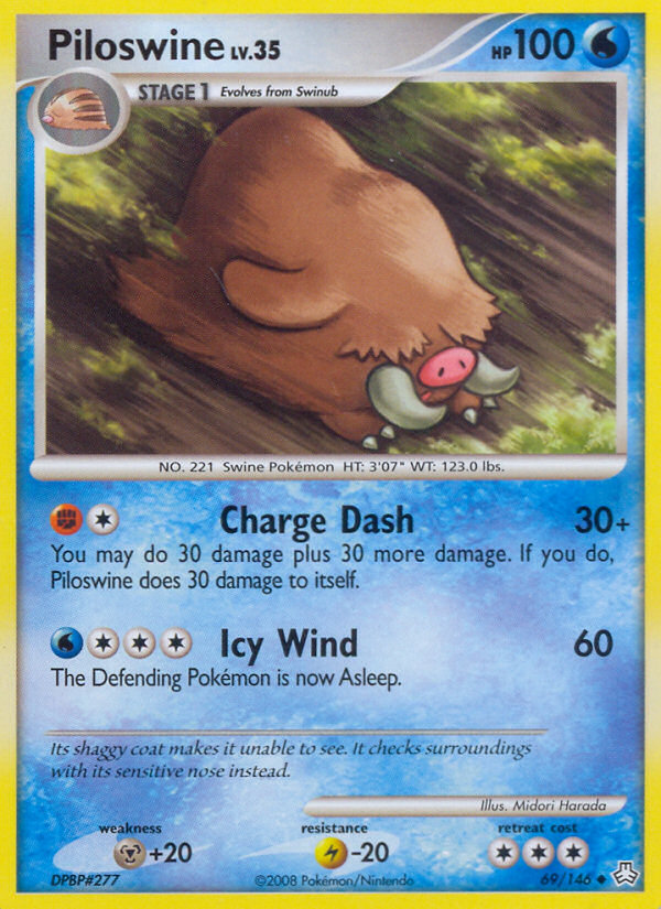 Piloswine (69/146) [Diamond & Pearl: Legends Awakened] | Exor Games Bridgewater