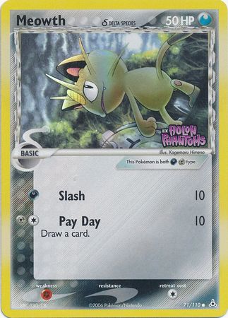 Meowth (71/110) (Delta Species) (Stamped) [EX: Holon Phantoms] | Exor Games Bridgewater