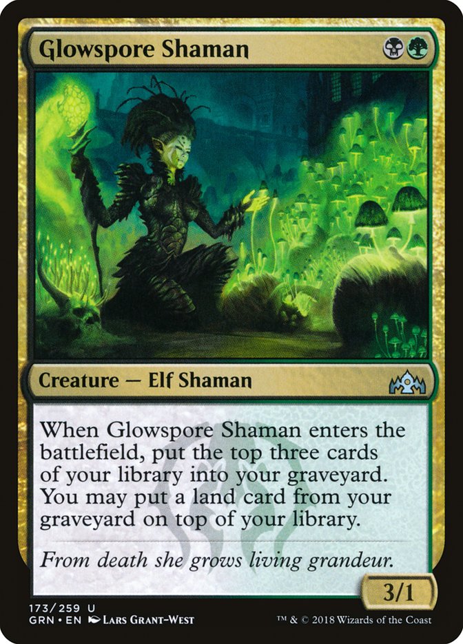 Glowspore Shaman [Guilds of Ravnica] | Exor Games Bridgewater