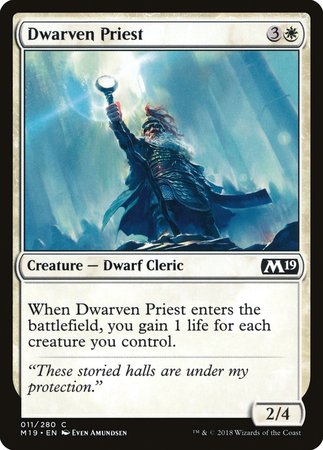 Dwarven Priest [Core Set 2019] | Exor Games Bridgewater