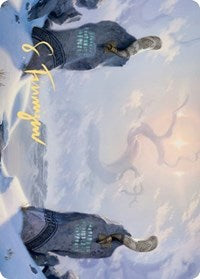 Snow-Covered Plains (276) Art Card (Gold-Stamped Signature) [Kaldheim: Art Series] | Exor Games Bridgewater