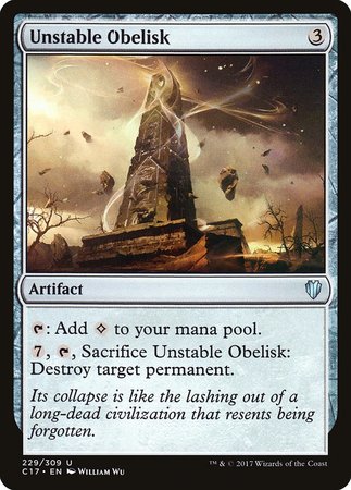 Unstable Obelisk [Commander 2017] | Exor Games Bridgewater