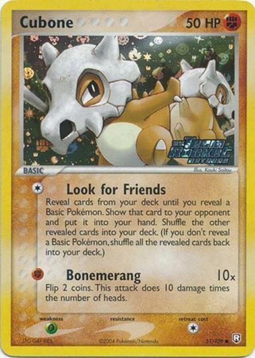 Cubone (51/109) (Stamped) [EX: Team Rocket Returns] | Exor Games Bridgewater