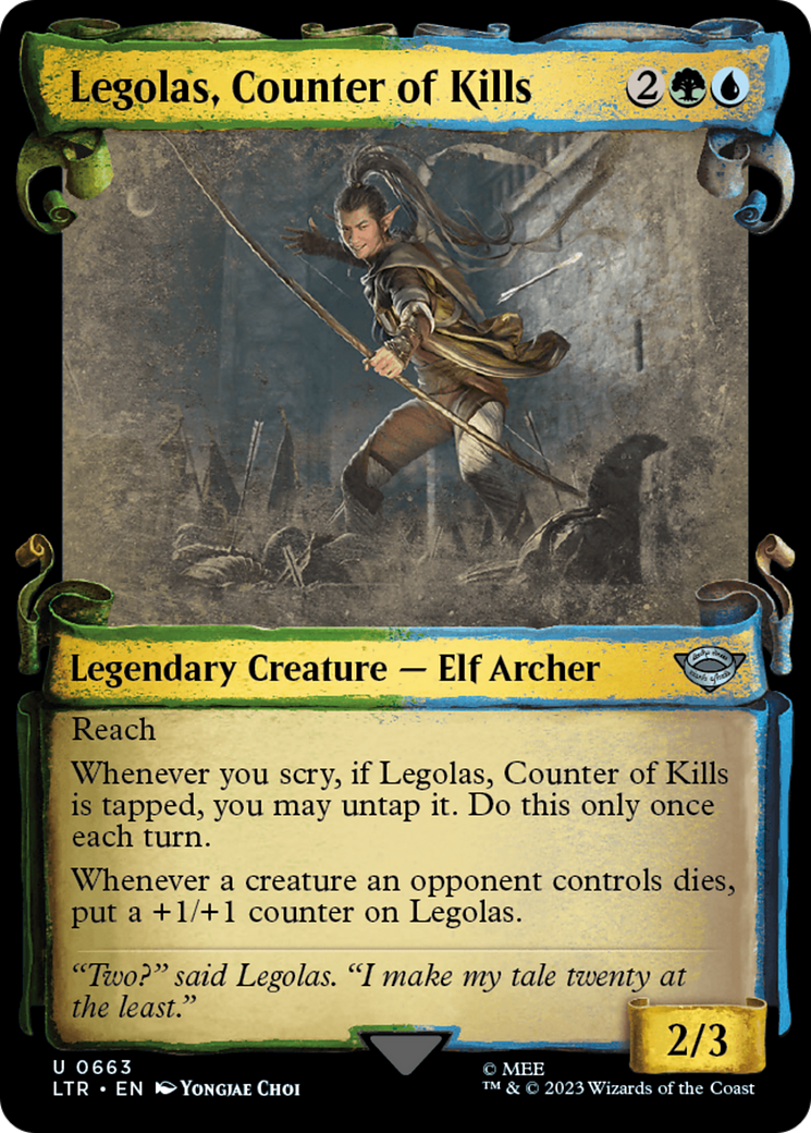 Legolas, Counter of Kills [The Lord of the Rings: Tales of Middle-Earth Showcase Scrolls] | Exor Games Bridgewater