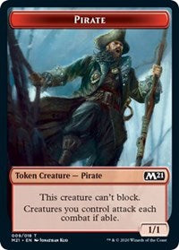 Pirate // Weird Double-sided Token [Core Set 2021 Tokens] | Exor Games Bridgewater