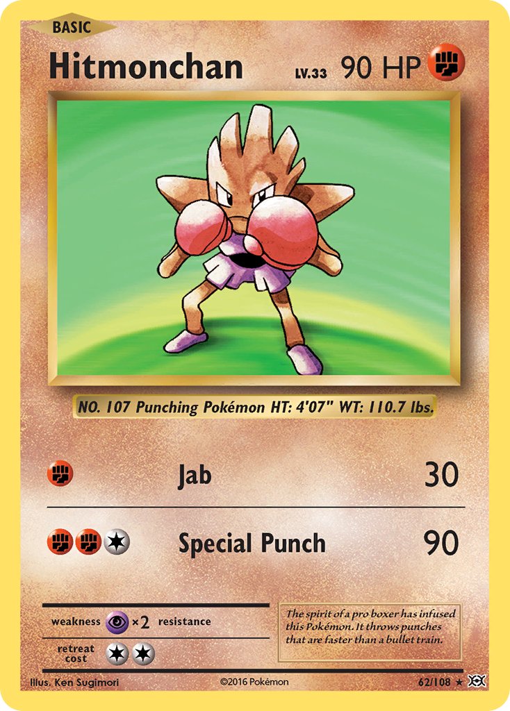 Hitmonchan (62/108) (Theme Deck Exclusive) [XY: Evolutions] | Exor Games Bridgewater