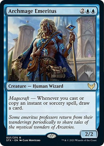 Archmage Emeritus (Promo Pack) [Strixhaven: School of Mages Promos] | Exor Games Bridgewater