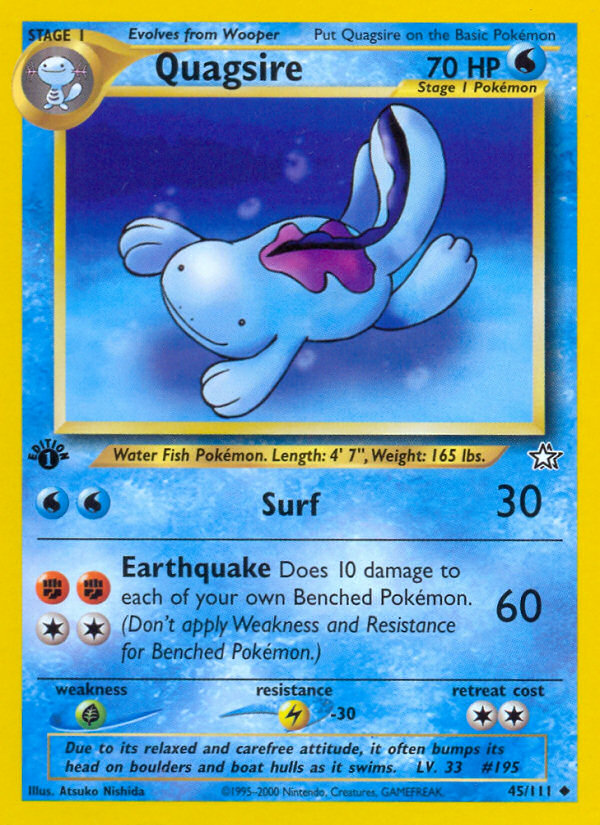 Quagsire (45/111) [Neo Genesis 1st Edition] | Exor Games Bridgewater