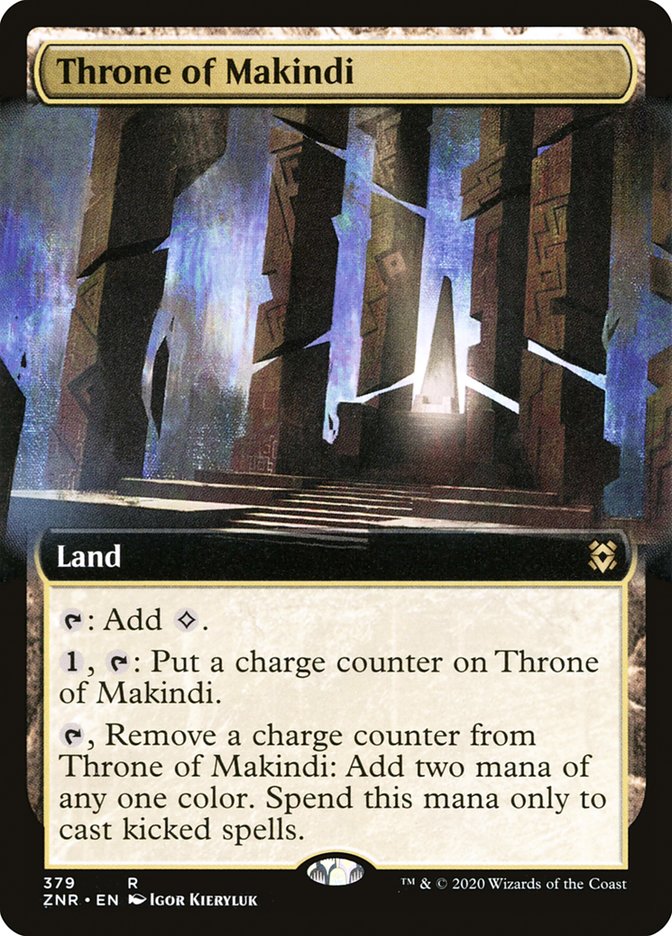 Throne of Makindi (Extended Art) [Zendikar Rising] | Exor Games Bridgewater