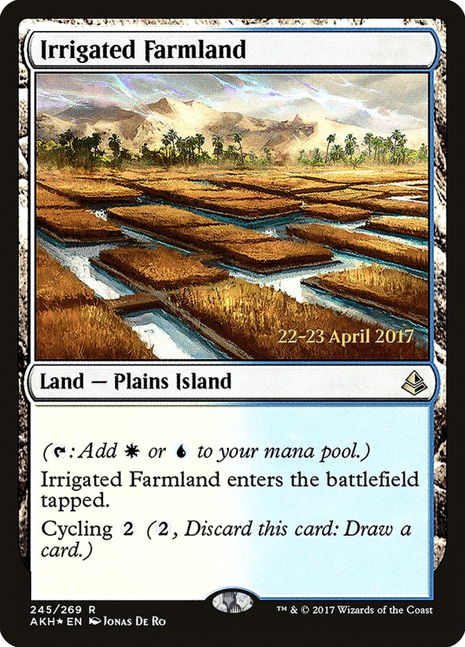 Irrigated Farmland  [Amonkhet Prerelease Promos] | Exor Games Bridgewater