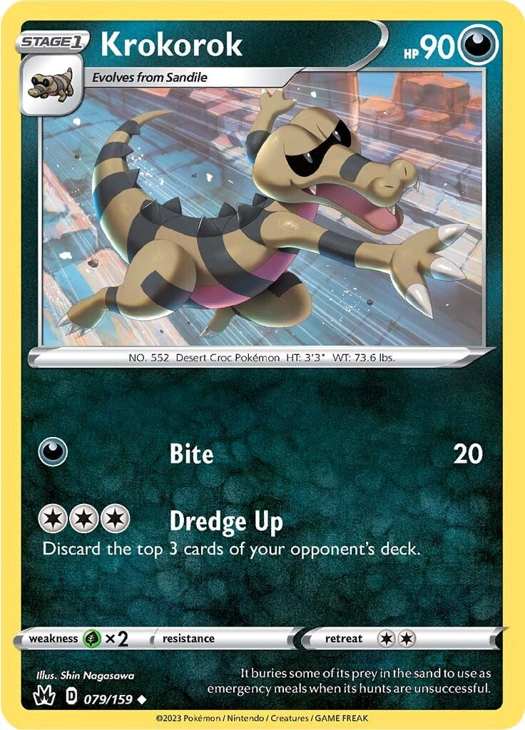 Krokorok (079/159) [Sword & Shield: Crown Zenith] | Exor Games Bridgewater