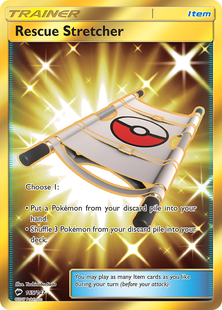 Rescue Stretcher (165/147) [Sun & Moon: Burning Shadows] | Exor Games Bridgewater