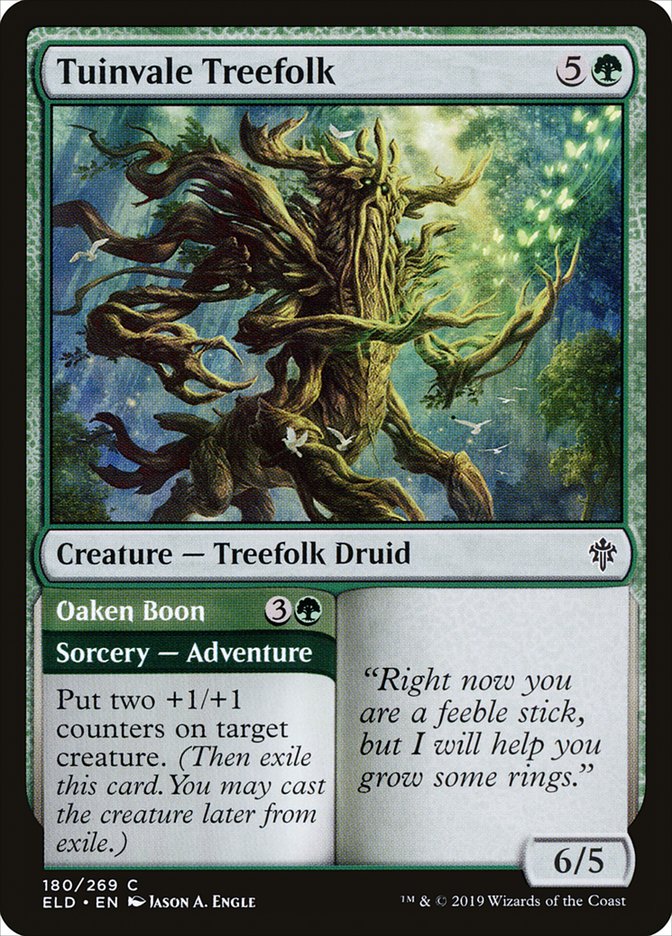 Tuinvale Treefolk // Oaken Boon [Throne of Eldraine] | Exor Games Bridgewater