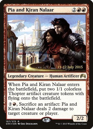 Pia and Kiran Nalaar [Magic Origins Promos] | Exor Games Bridgewater