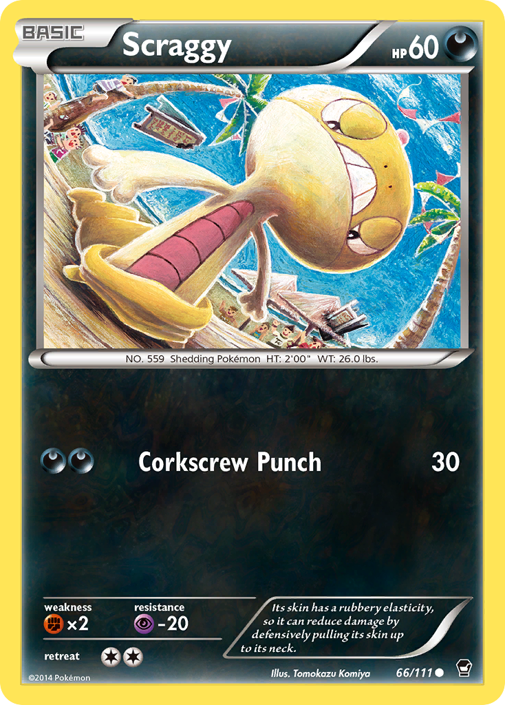 Scraggy (66/111) [XY: Furious Fists] | Exor Games Bridgewater