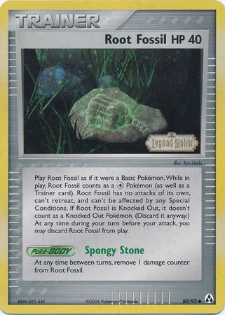 Root Fossil (80/92) (Stamped) [EX: Legend Maker] | Exor Games Bridgewater