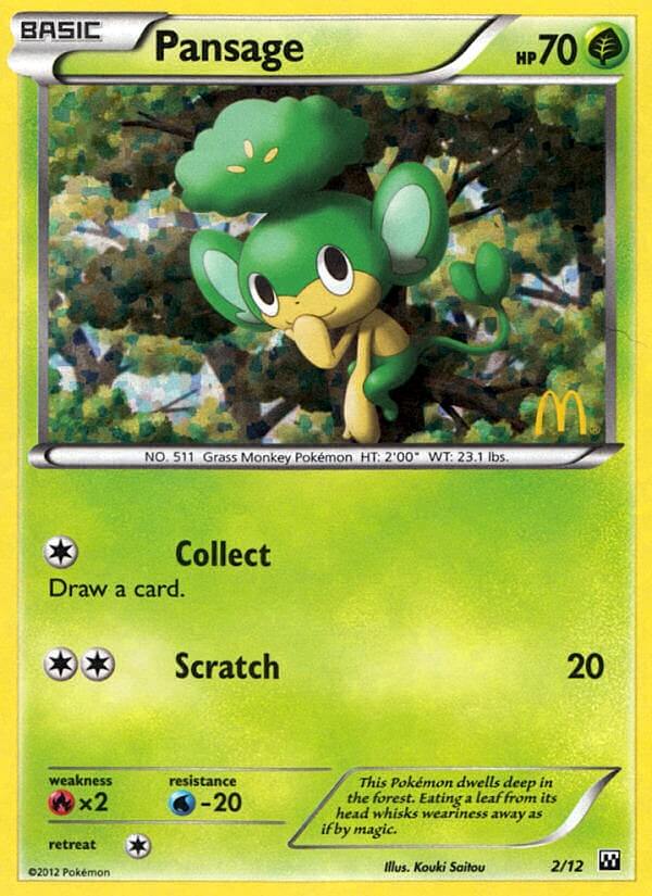 Pansage (2/12) [McDonald's Promos: 2012 Collection] | Exor Games Bridgewater