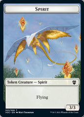 Spirit (003) // Thopter Double-sided Token [Innistrad: Crimson Vow Commander Tokens] | Exor Games Bridgewater