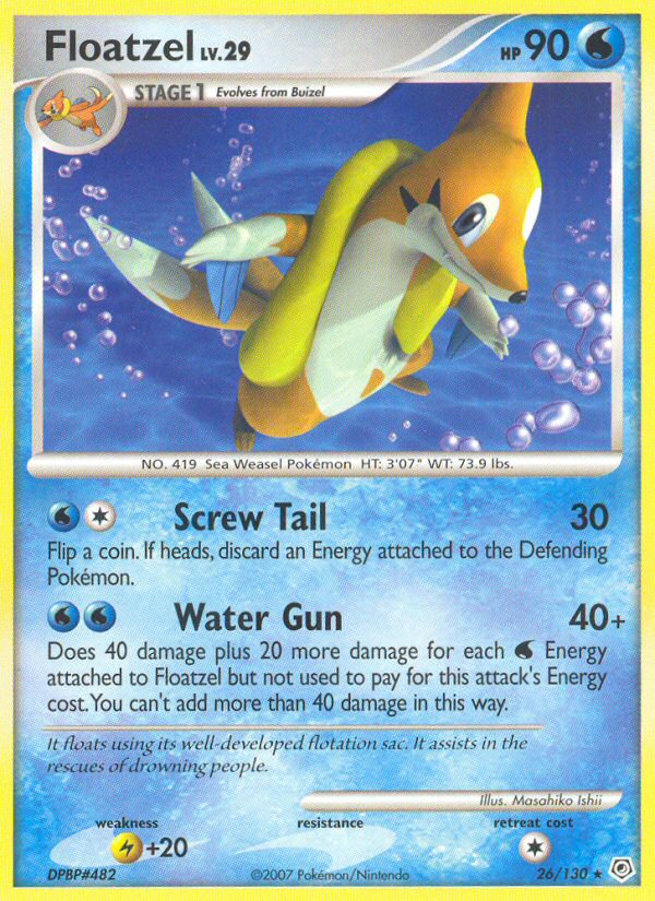 Floatzel (26/130) [Diamond & Pearl: Base Set] | Exor Games Bridgewater