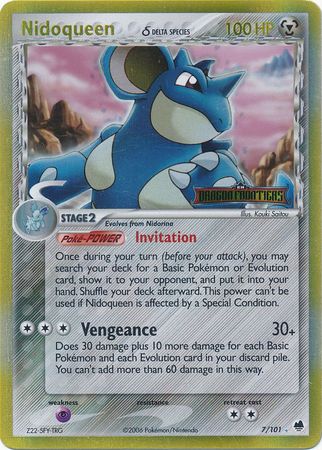 Nidoqueen (7/101) (Delta Species) (Stamped) [EX: Dragon Frontiers] | Exor Games Bridgewater