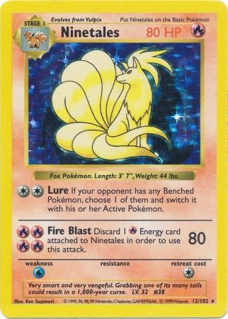 Ninetales (12/102) [Base Set Shadowless Unlimited] | Exor Games Bridgewater