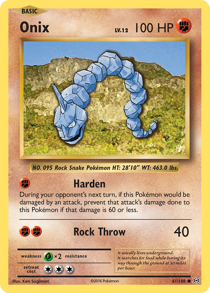 Onix (61/108) [XY: Evolutions] | Exor Games Bridgewater