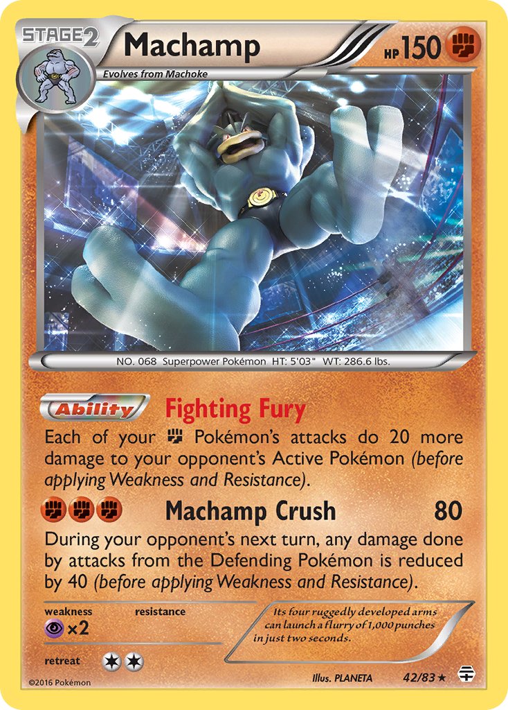 Machamp (42/83) (Theme Deck Exclusive) [XY: Furious Fists] | Exor Games Bridgewater