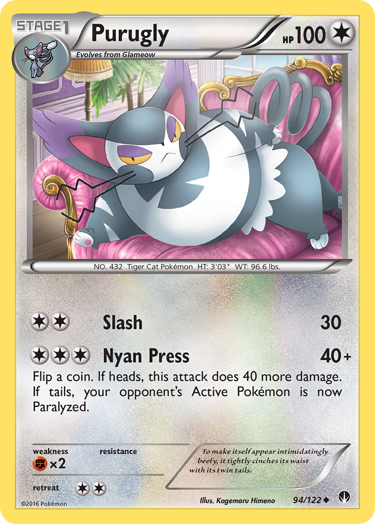 Purugly (94/122) [XY: BREAKpoint] | Exor Games Bridgewater