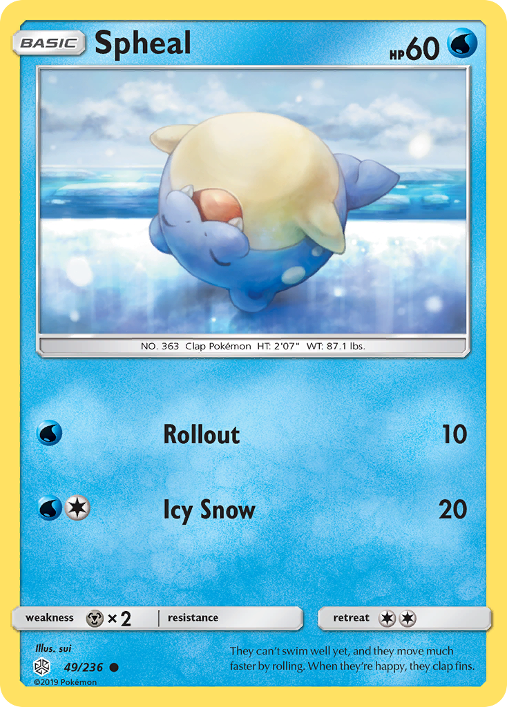 Spheal (49/236) [Sun & Moon: Cosmic Eclipse] | Exor Games Bridgewater