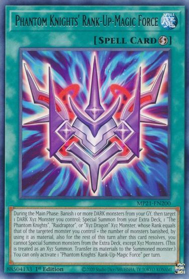 Phantom Knights' Rank-Up-Magic Force [MP21-EN200] Rare | Exor Games Bridgewater