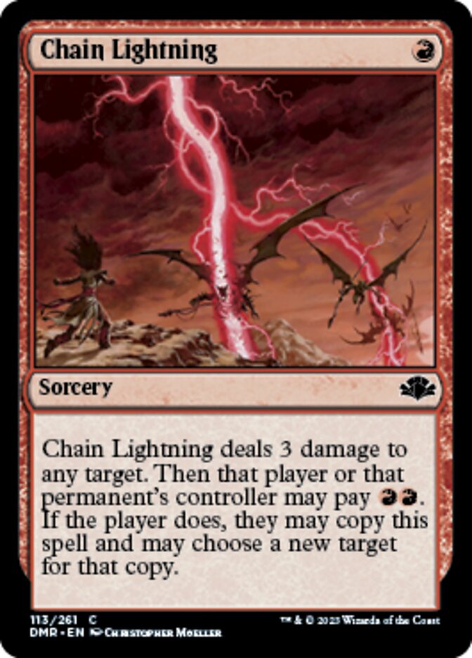 Chain Lightning [Dominaria Remastered] | Exor Games Bridgewater