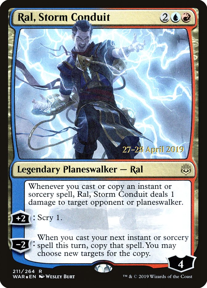 Ral, Storm Conduit  [War of the Spark Prerelease Promos] | Exor Games Bridgewater