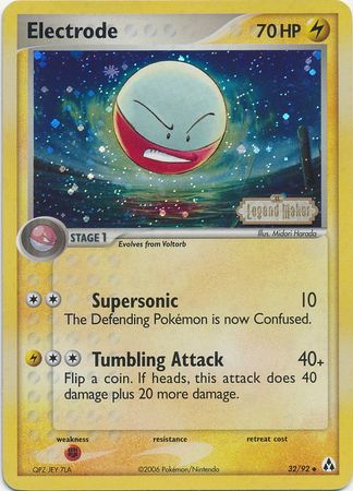 Electrode (32/92) (Stamped) [EX: Legend Maker] | Exor Games Bridgewater