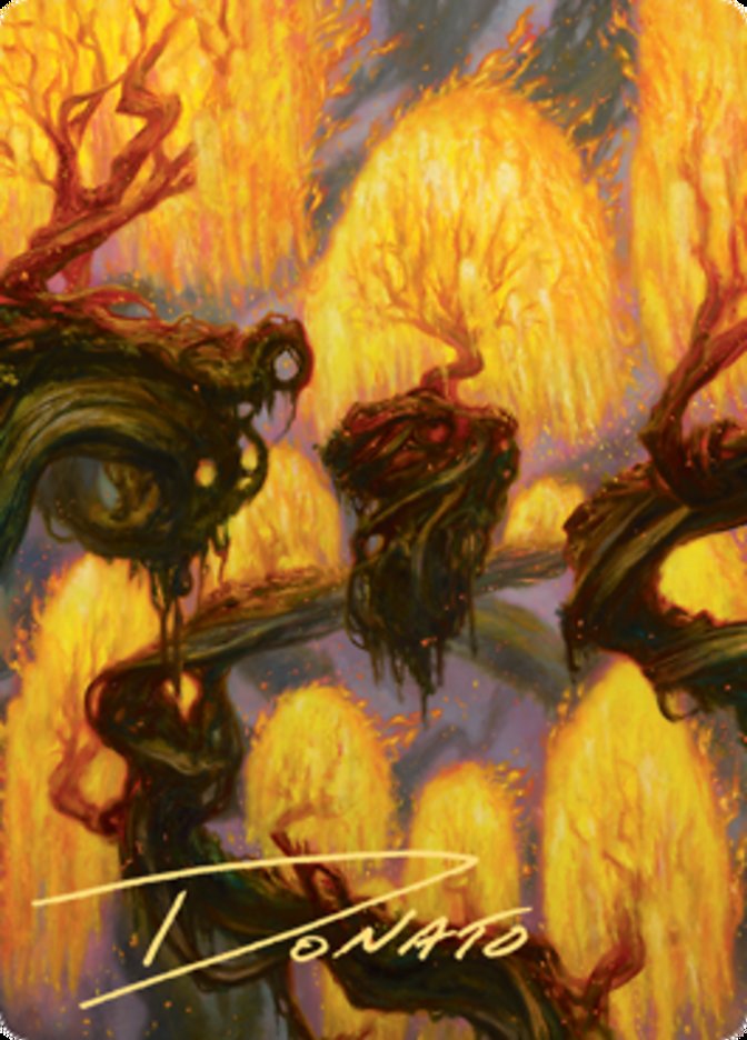 Grove of the Burnwillows Art Card (Gold-Stamped Signature) [Zendikar Rising Art Series] | Exor Games Bridgewater