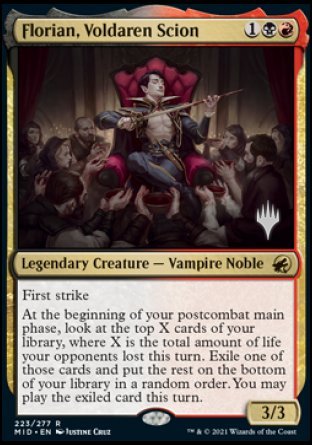 Florian, Voldaren Scion (Promo Pack) [Innistrad: Midnight Hunt Promos] | Exor Games Bridgewater