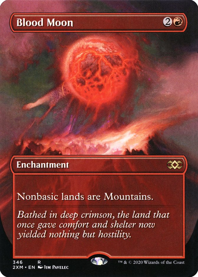 Blood Moon (Borderless) [Double Masters] | Exor Games Bridgewater
