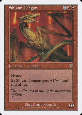 Shivan Dragon [Seventh Edition] | Exor Games Bridgewater