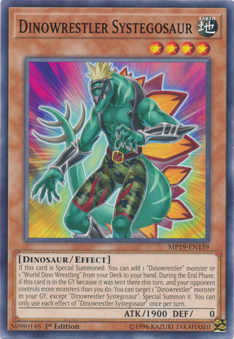 Dinowrestler Systegosaur [MP19-EN159] Common | Exor Games Bridgewater