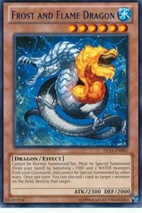 Frost and Flame Dragon (Blue) [DL15-EN005] Rare | Exor Games Bridgewater