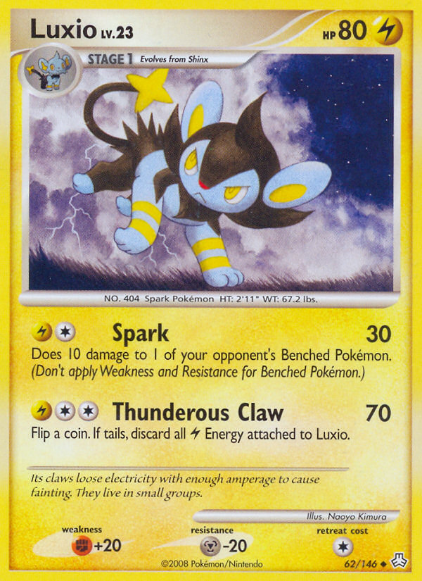 Luxio (62/146) [Diamond & Pearl: Legends Awakened] | Exor Games Bridgewater