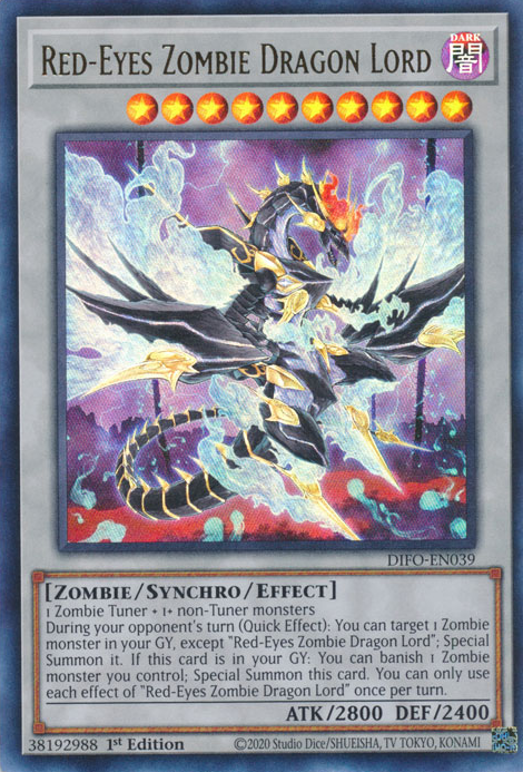 Red-Eyes Zombie Dragon Lord [DIFO-EN039] Ultra Rare | Exor Games Bridgewater